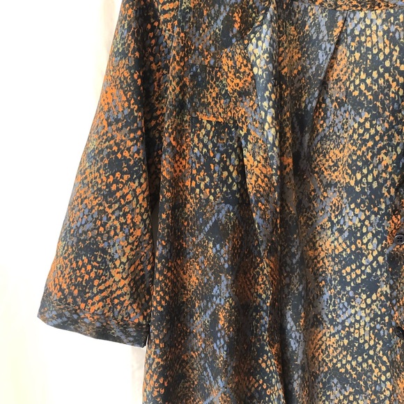 Moda international(Victoria Secret) shirt dress, blue/orange - Picture 4 of 8